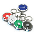 Round Push Button Flashlight/ Keychain Combo